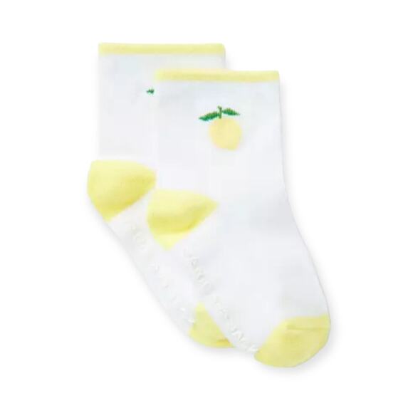 Janie and Jack NWT Lemon Sock. 0-3 Months - Picture 1 of 1